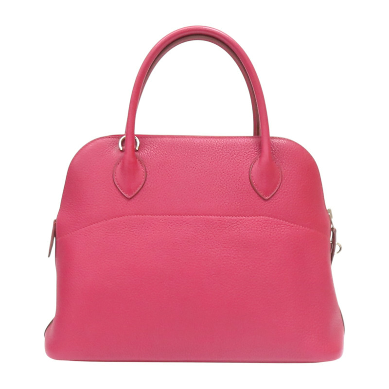 寶石紅 Taurillon牛皮 Bolide 31 柏莉包 兩用包 □R刻 無鎖頭/鑰匙【HERMES 愛馬仕】-1