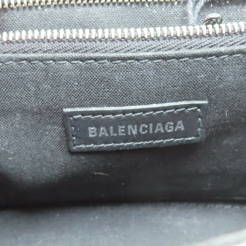白色 單寧布 Hourglass 兩用包【BALENCIAGA 巴黎世家】 593546-7
