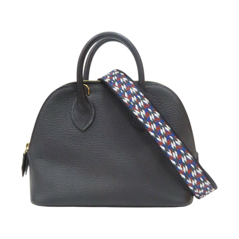 黑色 山羊皮 Bolide 1923 Mini 柏莉包 肩背包 B刻【HERMES 愛馬仕】