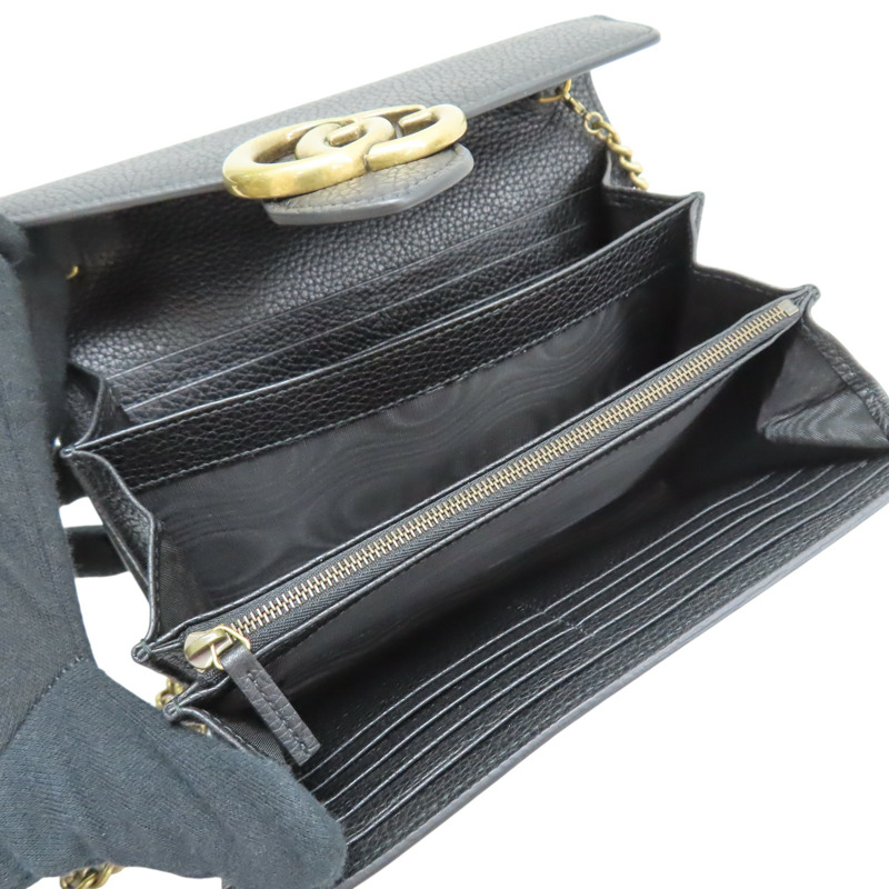 黑色 牛皮 GG Marmont 肩背包【GUCCI 古馳】 401232-4