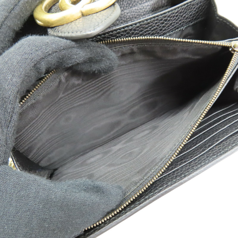 黑色 牛皮 GG Marmont 肩背包【GUCCI 古馳】 401232-7