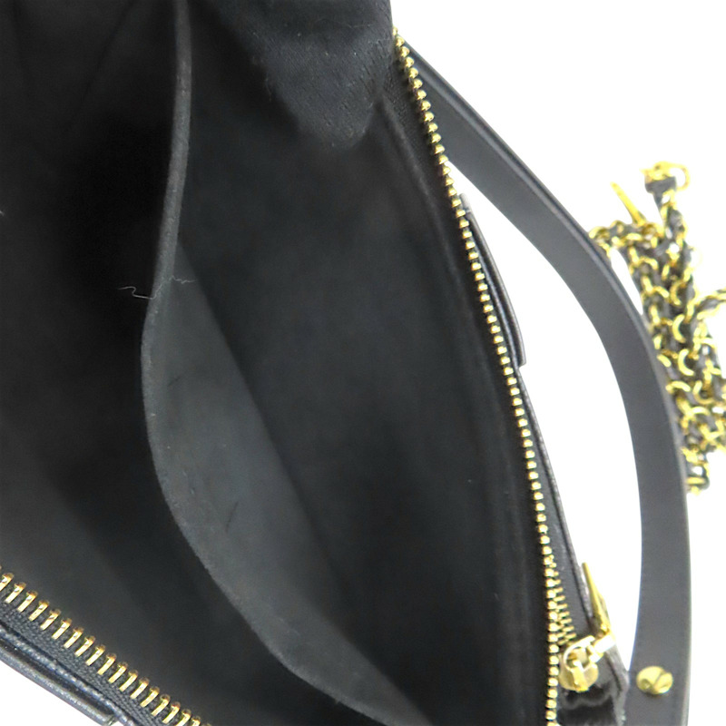 黑色 原花壓紋牛皮 Multi Pochette Accessoires 肩背包【LOUIS VUITTON LV 路易威登】 M80399-7