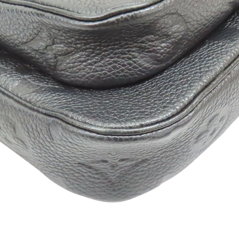 黑色 原花壓紋牛皮 Multi Pochette Accessoires 肩背包【LOUIS VUITTON LV 路易威登】 M80399-13