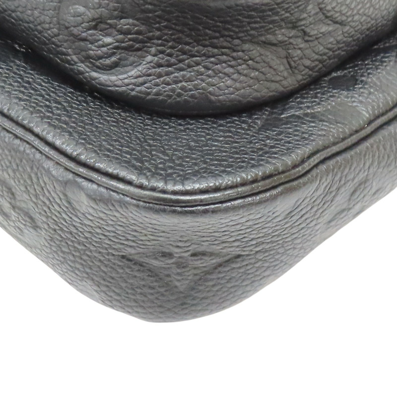 黑色 原花壓紋牛皮 Multi Pochette Accessoires 肩背包【LOUIS VUITTON LV 路易威登】 M80399-14