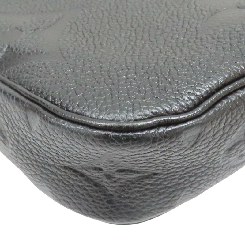 黑色 原花壓紋牛皮 Multi Pochette Accessoires 肩背包【LOUIS VUITTON LV 路易威登】 M80399-15