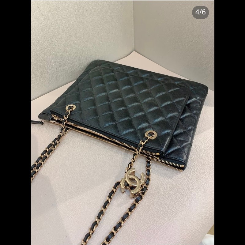 CHANEL 黑金雙子星信封包-10