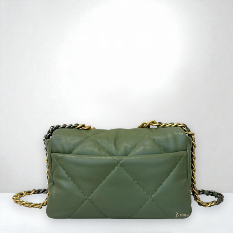 JY0271-Chanel石墨綠羊皮19包26cm/AS1160-3