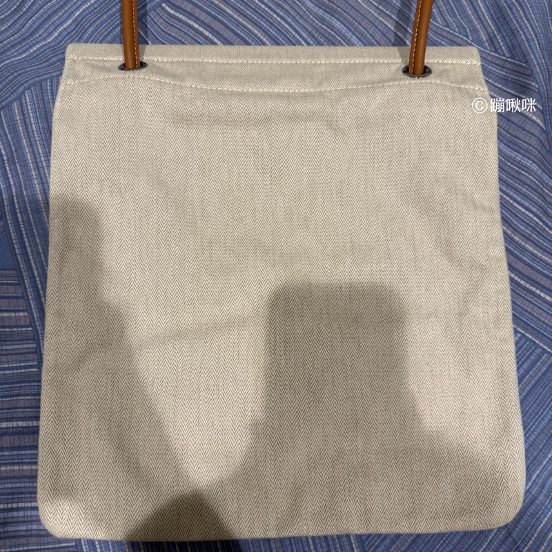 Hermes ALINE GROOMING BAG 經典馬術包 PM 少用 閑置品 愛馬仕帆布包-13