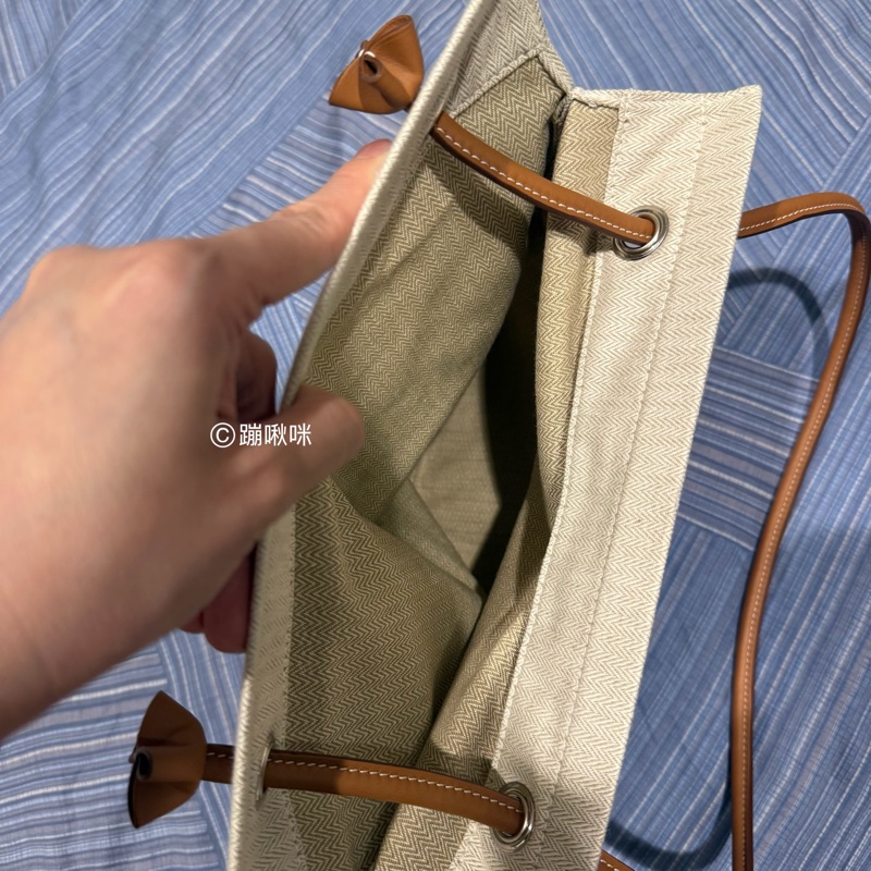Hermes ALINE GROOMING BAG 經典馬術包 PM 少用 閑置品 愛馬仕帆布包-15