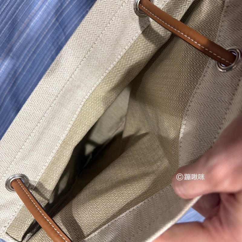 Hermes ALINE GROOMING BAG 經典馬術包 PM 少用 閑置品 愛馬仕帆布包-17