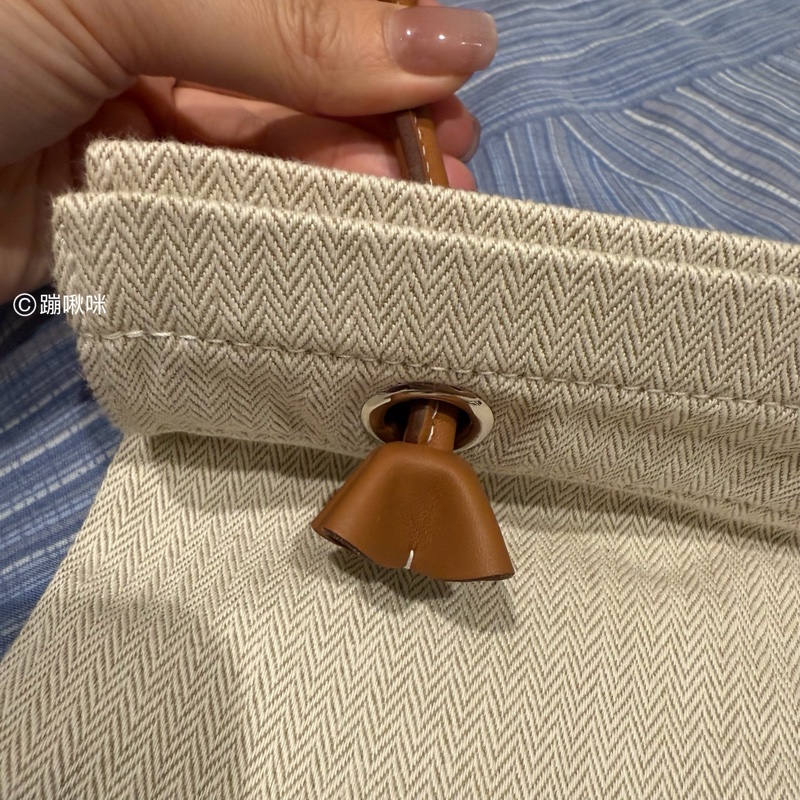 Hermes ALINE GROOMING BAG 經典馬術包 PM 少用 閑置品 愛馬仕帆布包-22