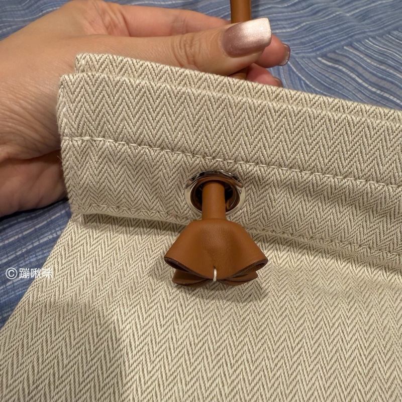Hermes ALINE GROOMING BAG 經典馬術包 PM 少用 閑置品 愛馬仕帆布包-24