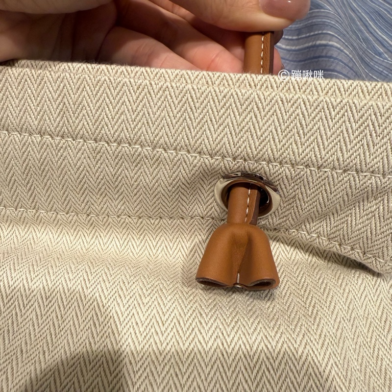 Hermes ALINE GROOMING BAG 經典馬術包 PM 少用 閑置品 愛馬仕帆布包-27