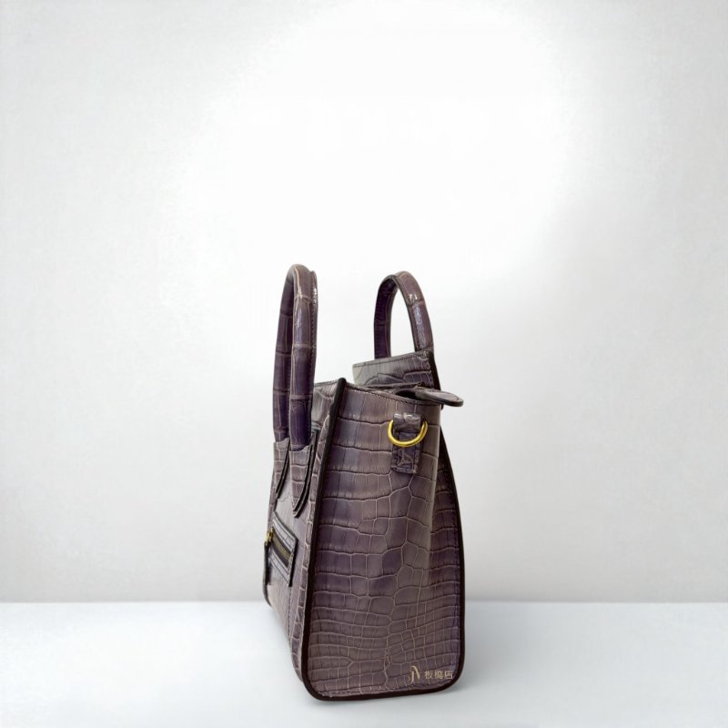JS0032- CELINE紫金鱷魚皮nano冏包-1