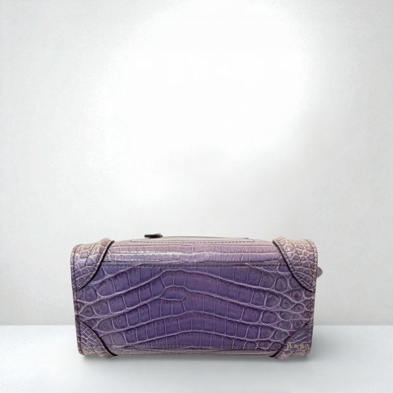 JS0032- CELINE紫金鱷魚皮nano冏包-4