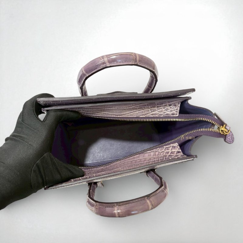 JS0032- CELINE紫金鱷魚皮nano冏包-5