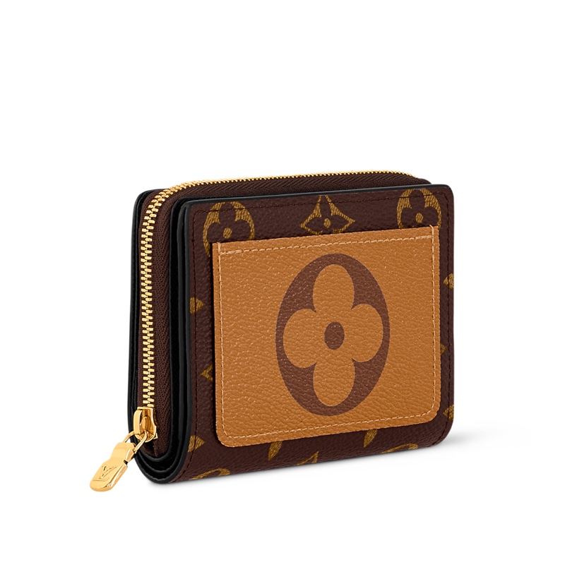 LV 原花雙色Lou ㄇ拉零錢短夾M81461-0