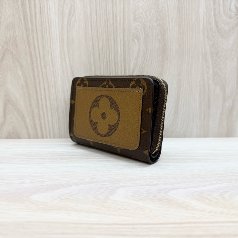 LV 原花雙色Lou ㄇ拉零錢短夾M81461-3