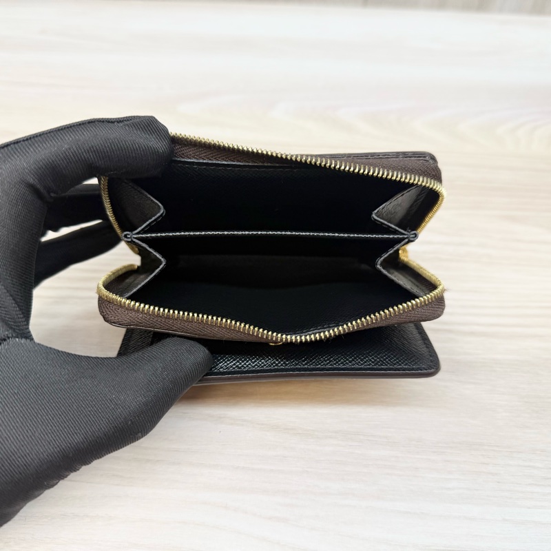 LV 原花雙色Lou ㄇ拉零錢短夾M81461-7