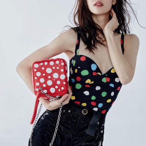 LOUIS VUITTON x Yayoi Kusama草間彌生 聯名款 NOE 15*15cm 98新配件鏈條保卡