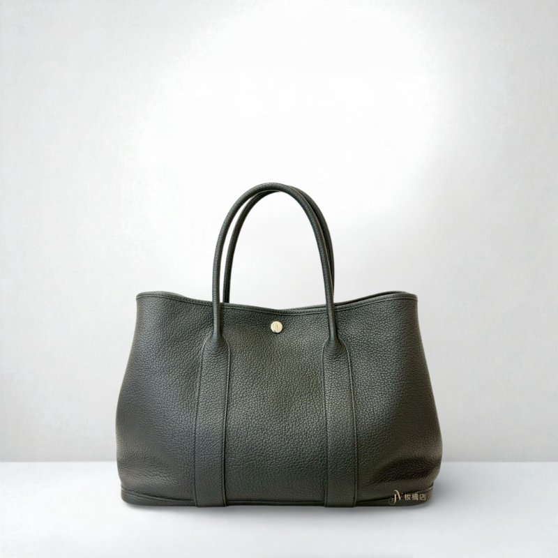 JS0036-Hermes 黑色Negonda皮 Garden Party 36-0