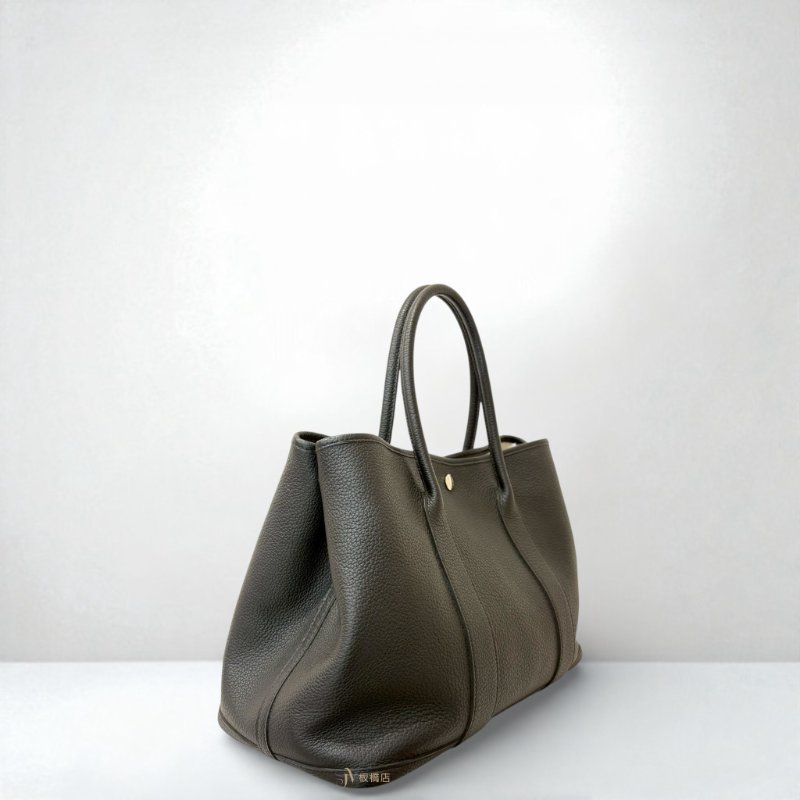 JS0036-Hermes 黑色Negonda皮 Garden Party 36-2