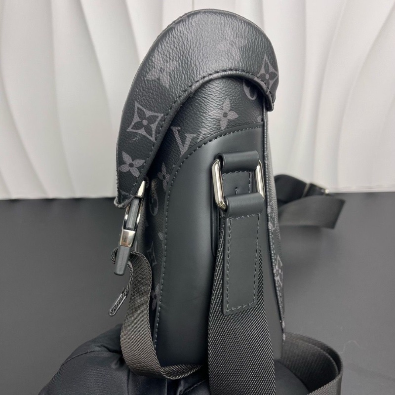 LV voyager黑老花郵差包 芯片款27*9.5*21 98新配件塵袋-5