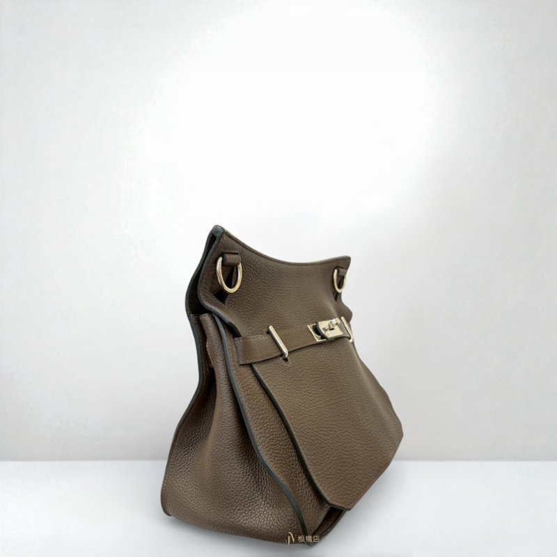 JS0178-HERMES深咖啡色銀釦TOGO皮JYPSIERE 37-2