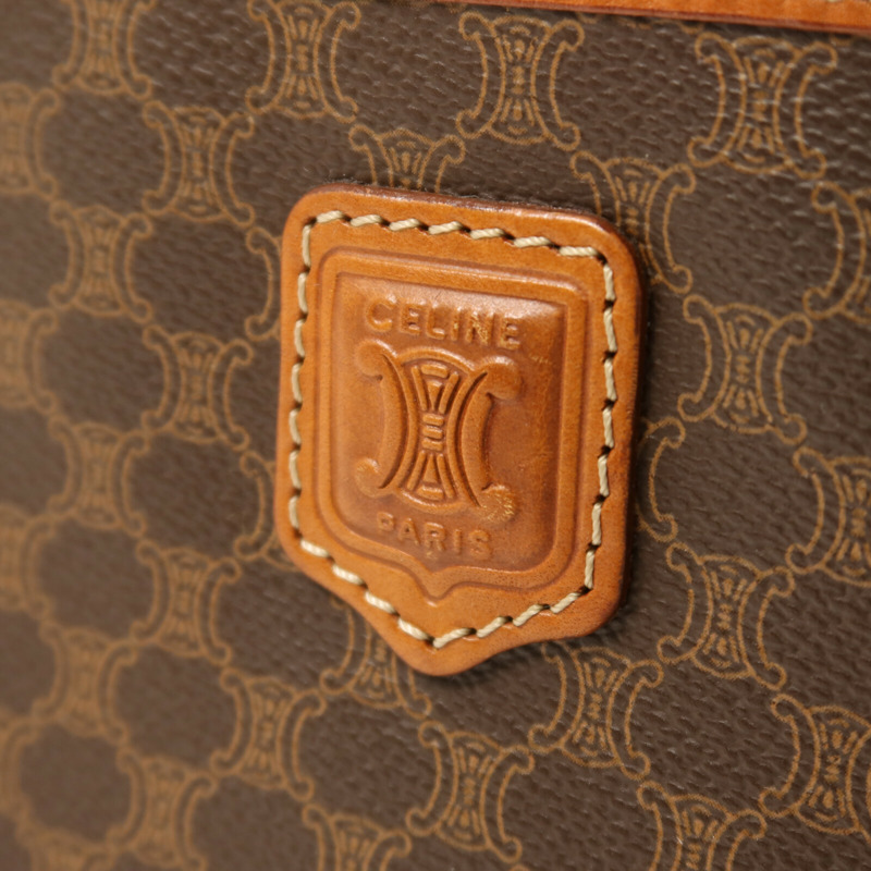 CELINE 牛皮皮革Vintage金扣手挽袋-9