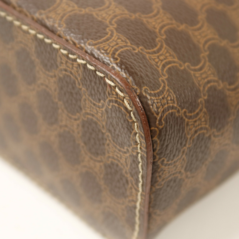 CELINE 牛皮皮革Vintage金扣手挽袋-11