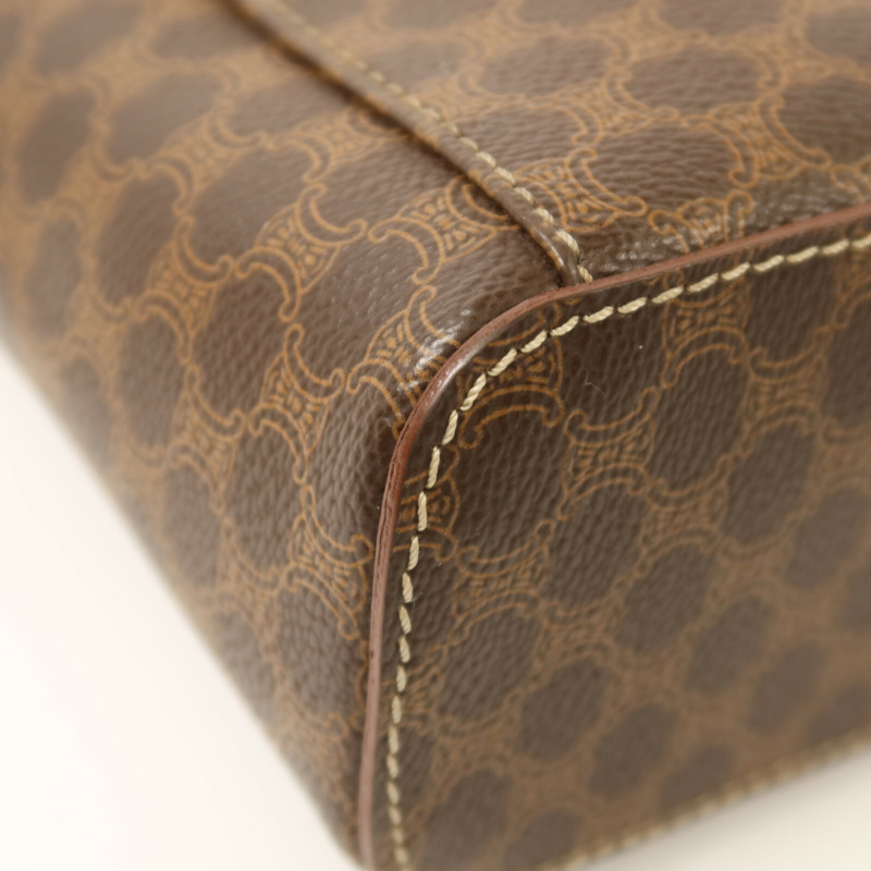 CELINE 牛皮皮革Vintage金扣手挽袋-12