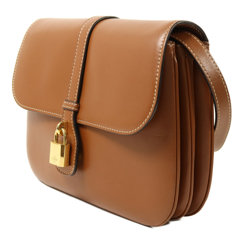 CELINE 牛皮皮革Medium Tabou金扣肩背袋-2