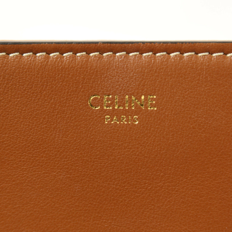 CELINE 牛皮皮革Medium Tabou金扣肩背袋-5