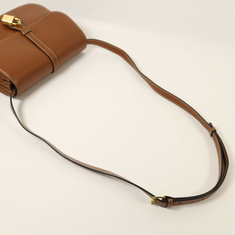 CELINE 牛皮皮革Medium Tabou金扣肩背袋-7