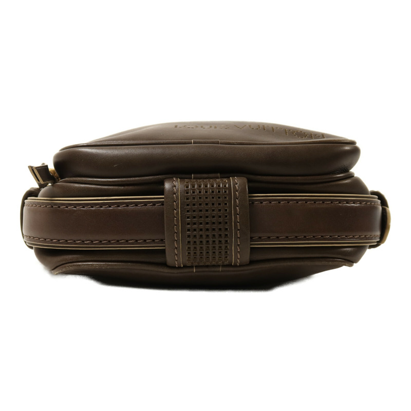 LOUIS VUITTON Bequia皮革Trotter GM金扣肩背袋-3