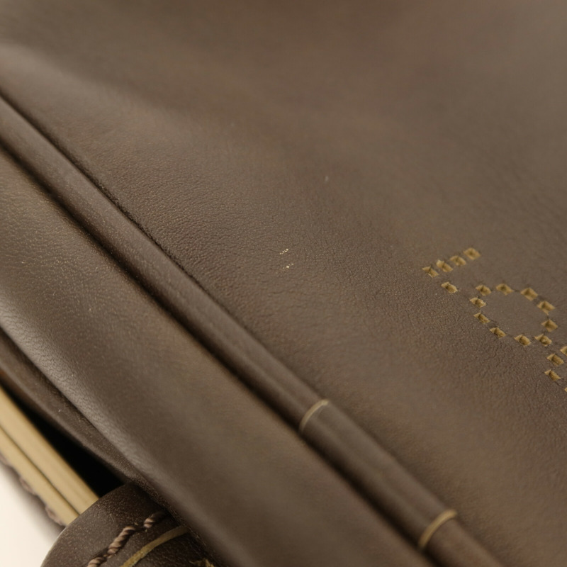 LOUIS VUITTON Bequia皮革Trotter GM金扣肩背袋-15