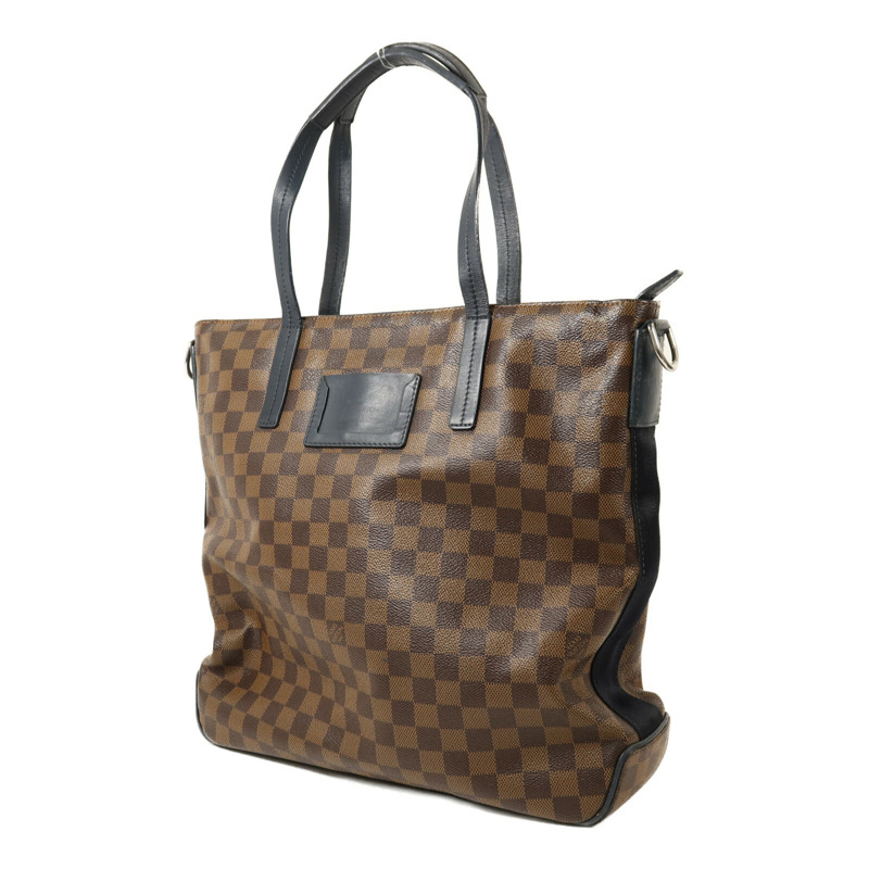 LOUIS VUITTON Damier Herald銀扣手挽肩背兩用袋-2