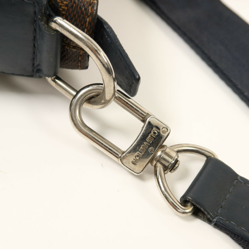 LOUIS VUITTON Damier Herald銀扣手挽肩背兩用袋-9