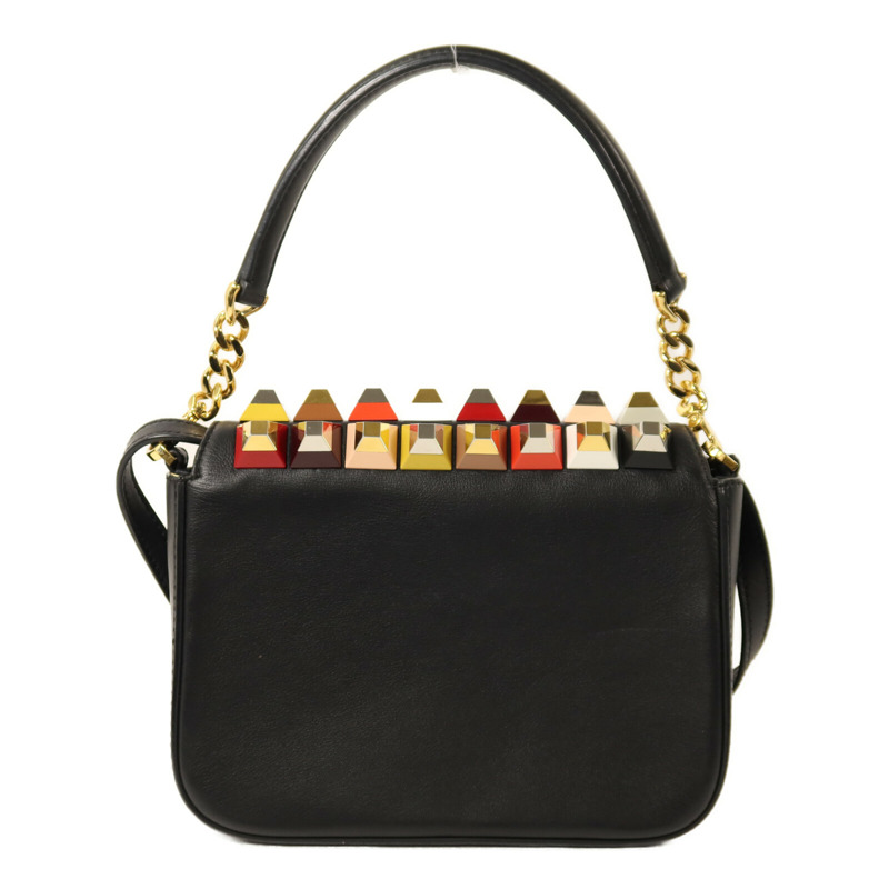 FENDI 牛皮皮革3 Baguette Squared鏈帶手挽肩背兩用袋-1
