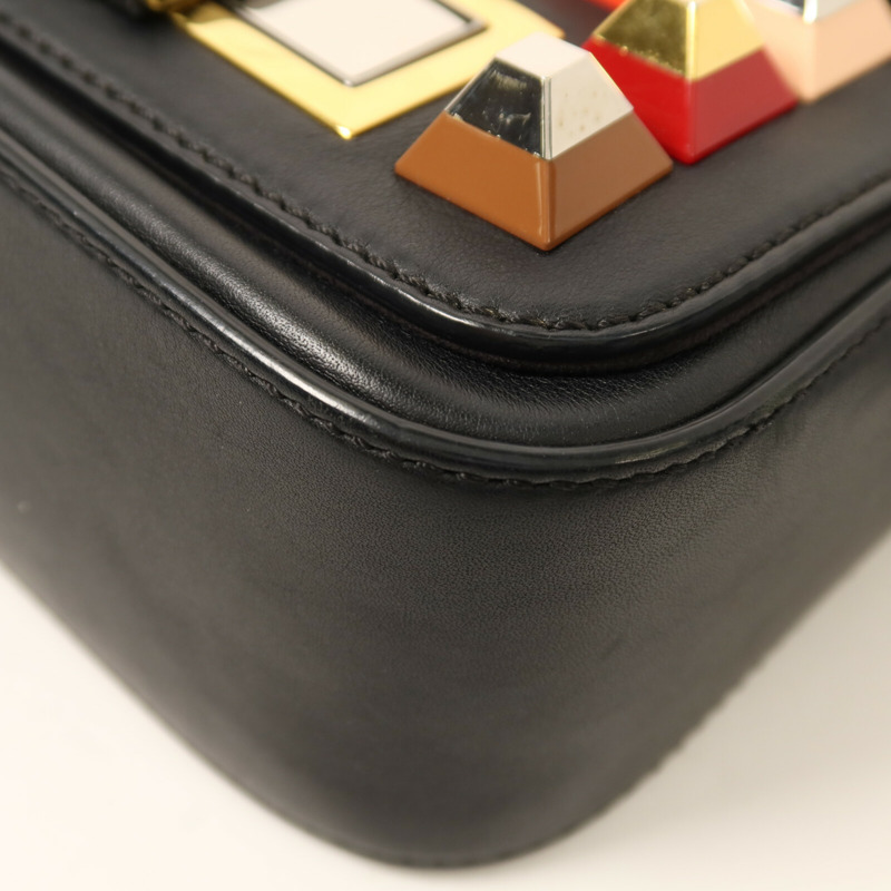 FENDI 牛皮皮革3 Baguette Squared鏈帶手挽肩背兩用袋-14