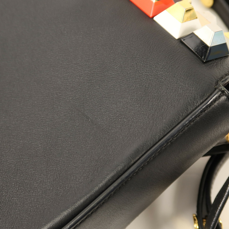 FENDI 牛皮皮革3 Baguette Squared鏈帶手挽肩背兩用袋-18