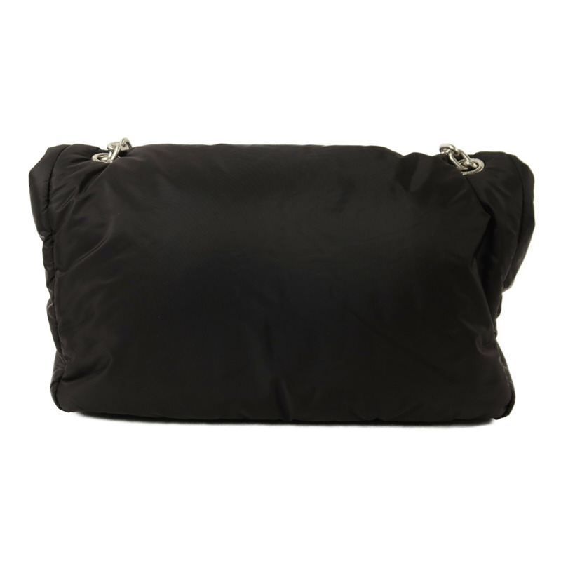 BALENCIAGA 尼龍Monaco Chain Bag銀扣鏈帶肩背袋-1