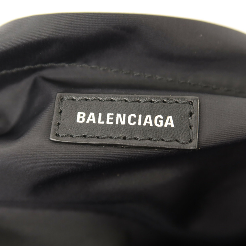 BALENCIAGA 尼龍Monaco Chain Bag銀扣鏈帶肩背袋-6