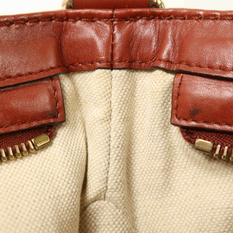 GUCCI 帆布Shoulder Bag金扣肩背袋-17