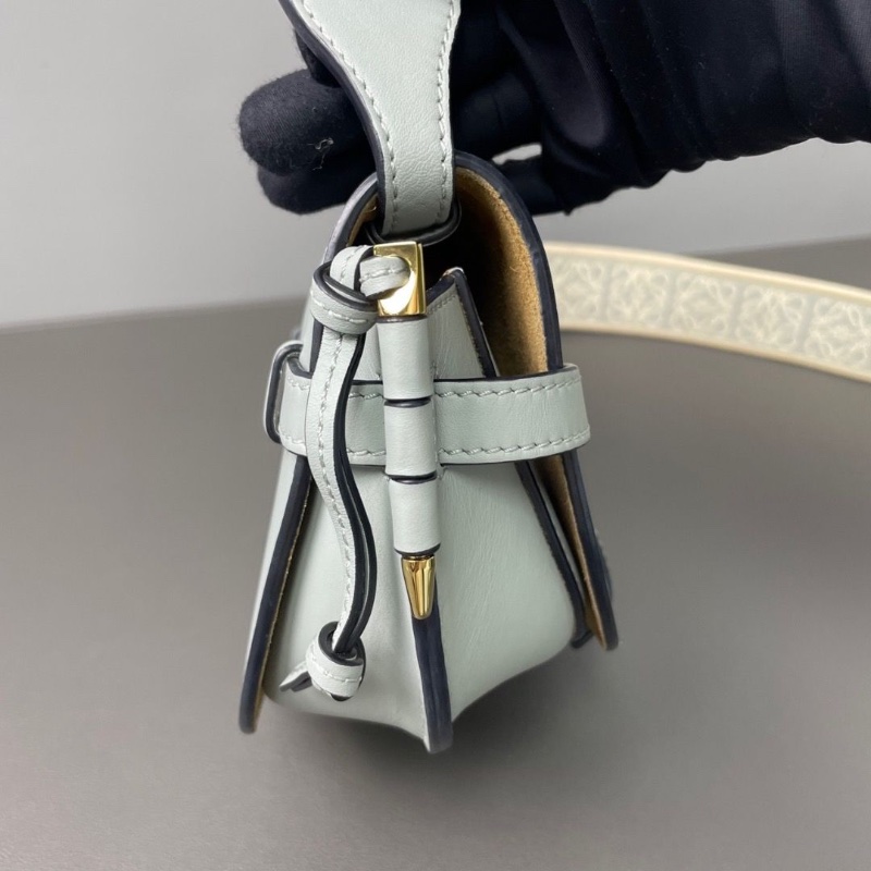 Loewe mini gate 寬肩帶dual馬鞍包新款字母16.5*13*8 98新配件塵袋-4