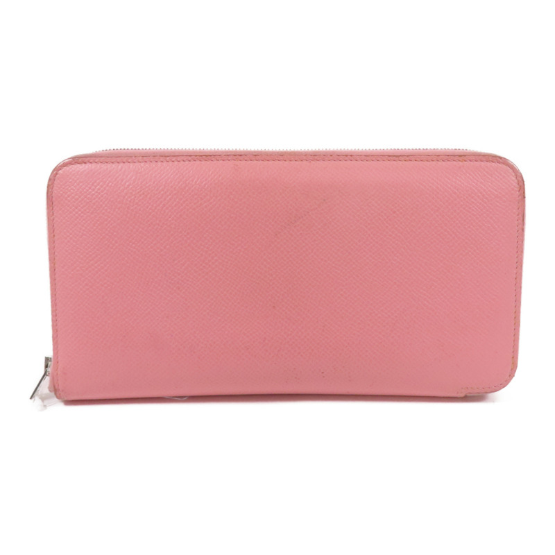 HERMES Epsom皮革Azap Long Silk-in Wallet銀扣拉鏈長錢包-0