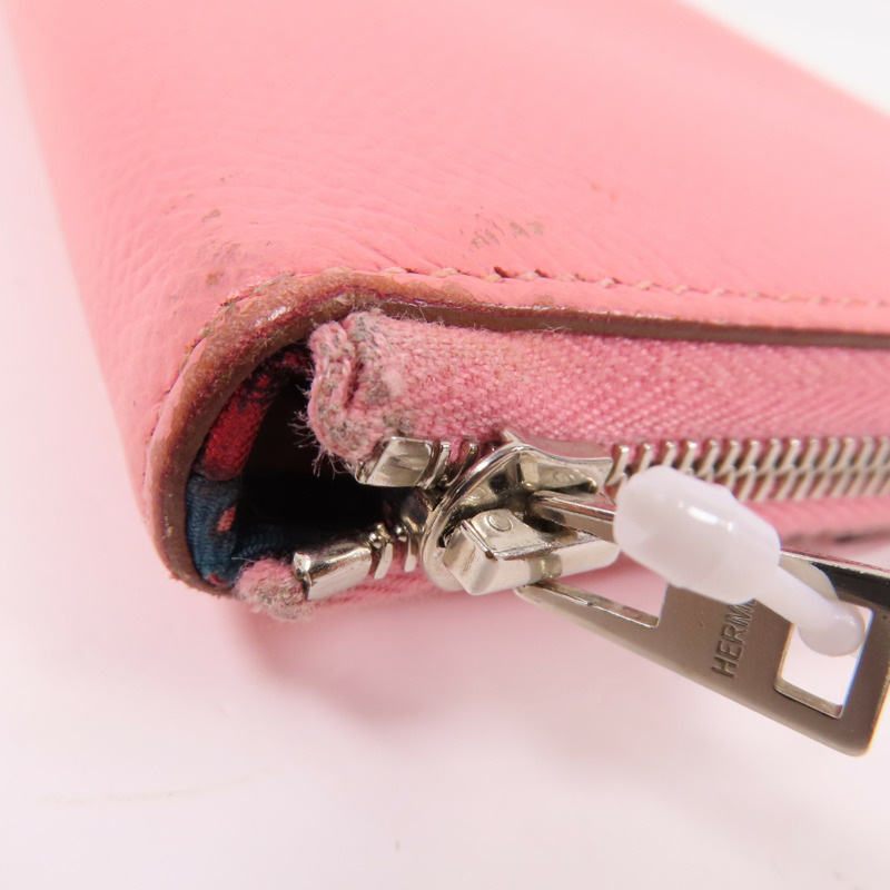 HERMES Epsom皮革Azap Long Silk-in Wallet銀扣拉鏈長錢包-4