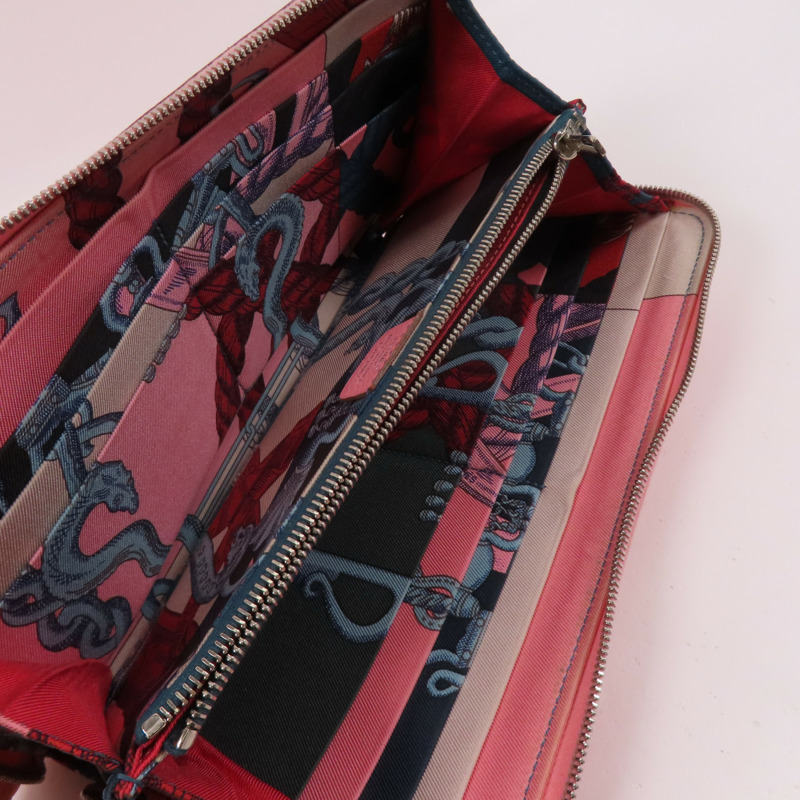 HERMES Epsom皮革Azap Long Silk-in Wallet銀扣拉鏈長錢包-18