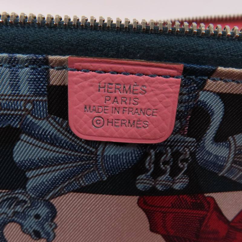 HERMES Epsom皮革Azap Long Silk-in Wallet銀扣拉鏈長錢包-20
