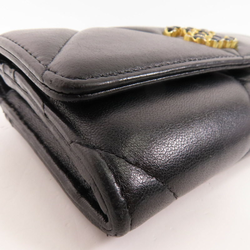 CHANEL 羊皮皮革Long Wallet金扣長錢包-7